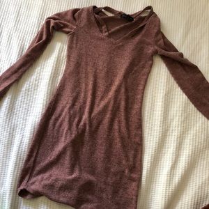 Purple long sleeve dress